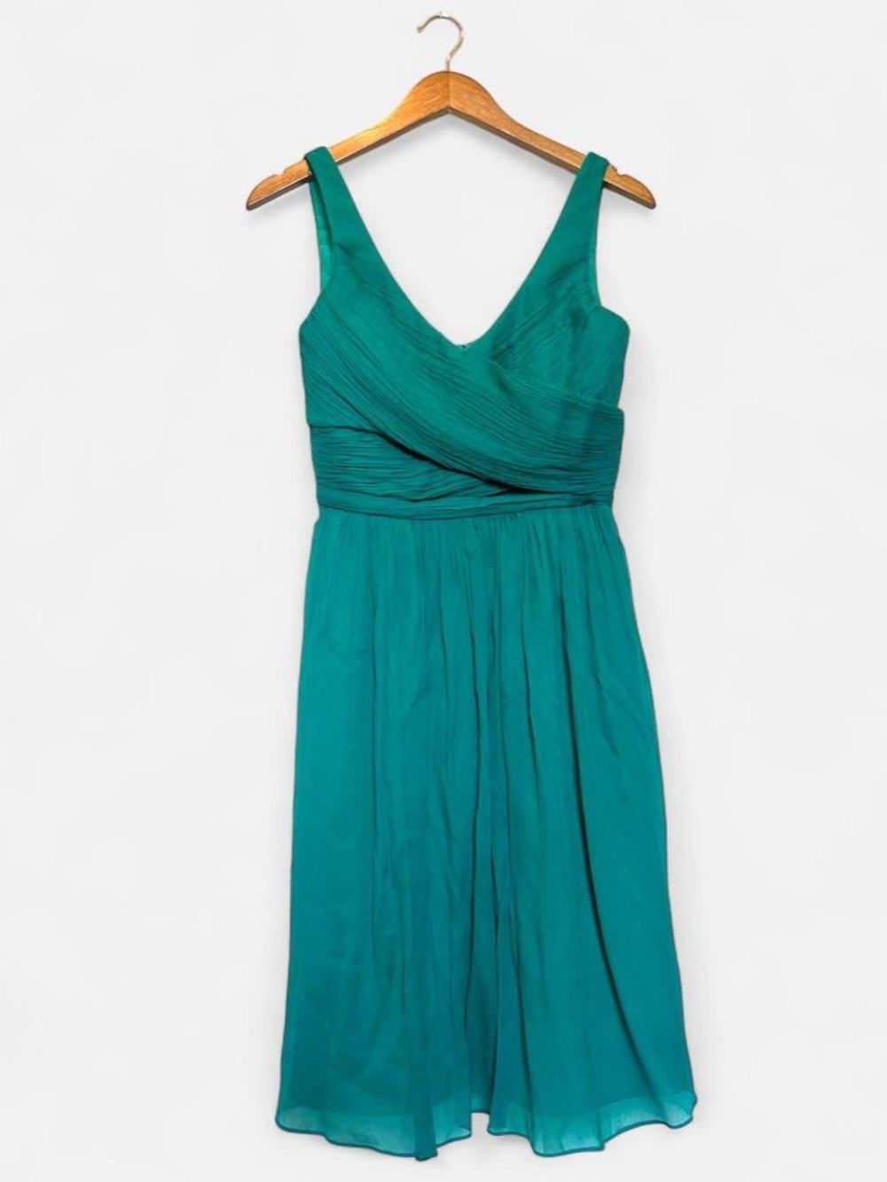 J. Crew Silk Teal Midi Dress